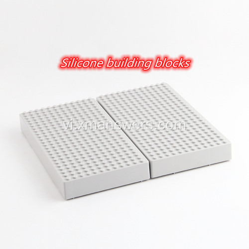 Khối xây dựng bằng đá cân bằng màu silicone dành cho trẻ em